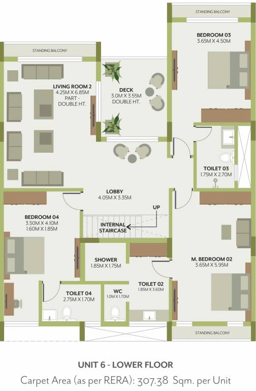  the gardens Floor Plan Lower Level Penthouse Plan