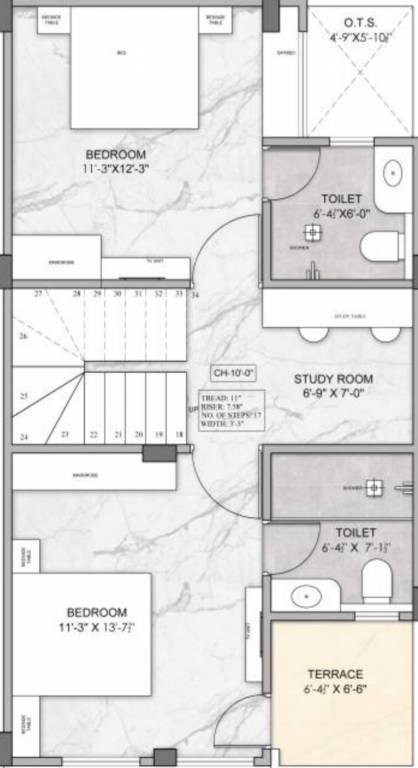  palm green villas Floor Plan First Floor Plan
