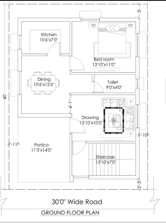  vrindavan live in the flow of nature Floor Plan Ground Floor Plan