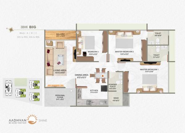  aadhvan-shine Floor Plan Floor Plan