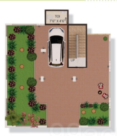  spanish villa Floor Plan Lower Level Floor