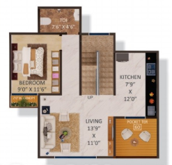  spanish villa Floor Plan Medium Level Floor