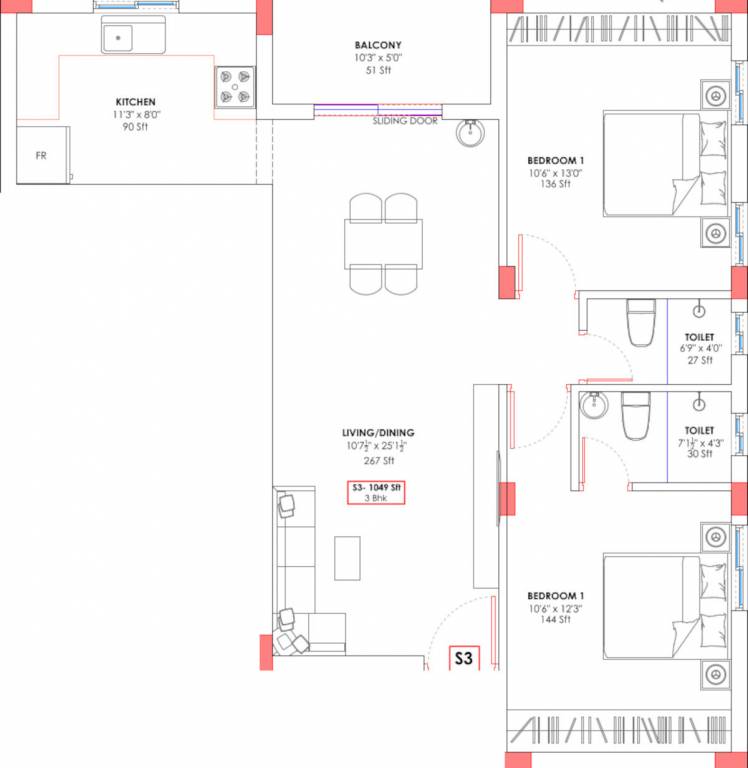  royal garden Floor Plan Floor Plan