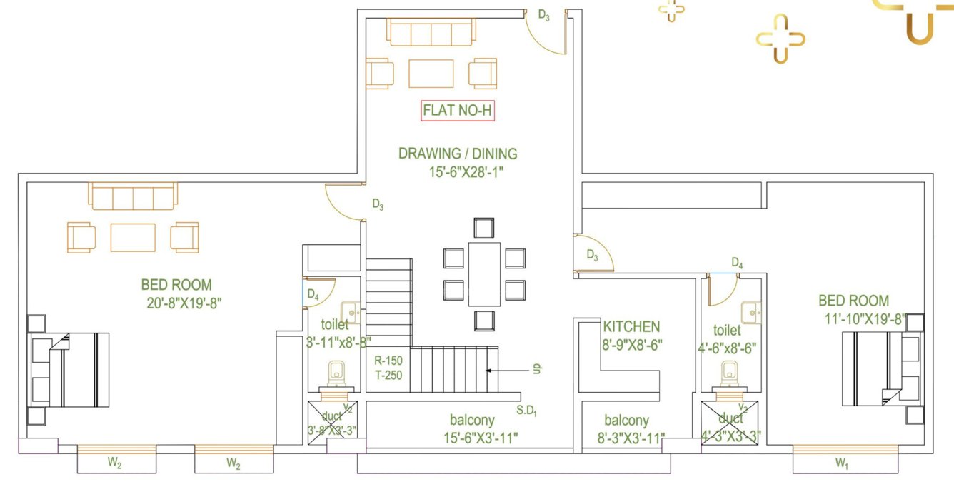 intellex imperial club Floor Plan Upper Level Duplex Plan