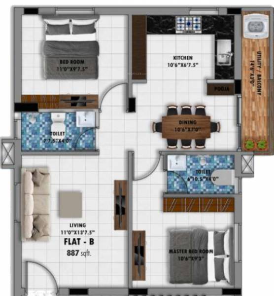  crystal-apartment Floor Plan Floor Plan