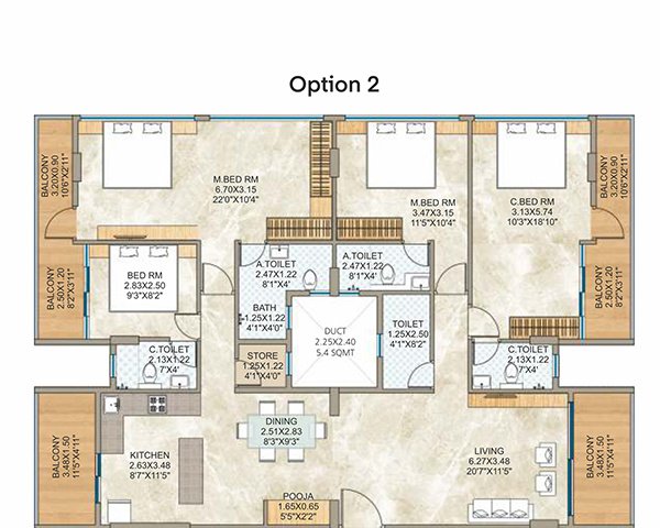  mahalakshmis divine heights Floor Plan Floor Plan