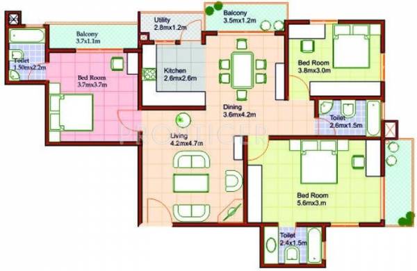 Manasa Royal Phase 1 (3BHK+3T (1,600 sq ft) 1600 sq ft) Manasa Royal Phase 1 (3BHK+3T (1,600 sq ft) 1600 sq ft)