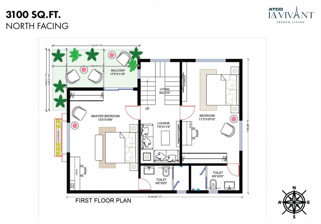  la vivant Floor Plan First Floor Plan