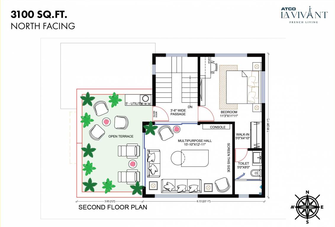 Second Floor Plan la vivant Floor Plan Second Floor Plan