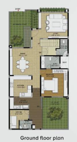  pearl at brigade atmosphere Floor Plan Ground Floor Plan