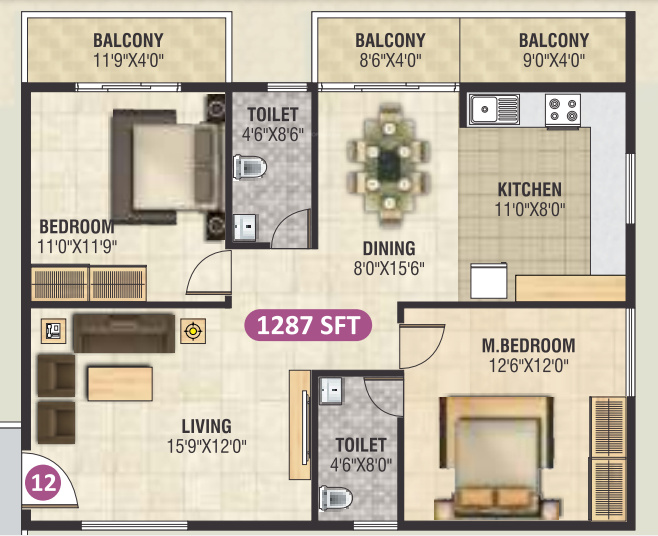  brindavanam Floor Plan Floor Plan