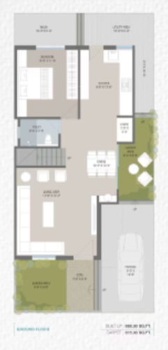  sanidhya tranquil Floor Plan Ground Floor Plan