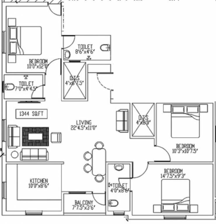  thirumala flats ii Floor Plan Floor Plan