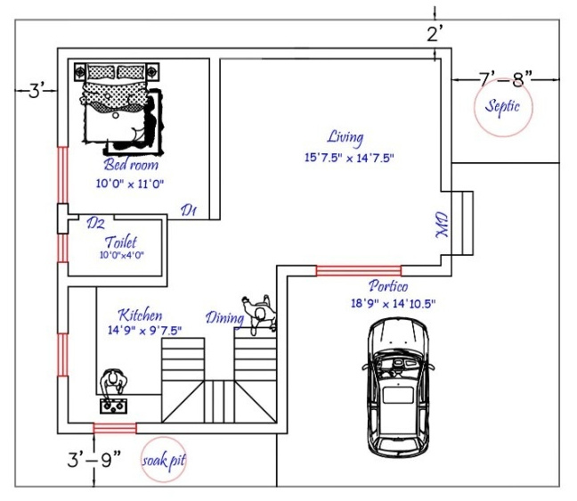 srl residency Floor Plan Ground Floor Plan