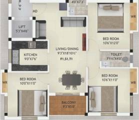 Floor Plan  sai-prabhu-flat Floor Plan Floor Plan