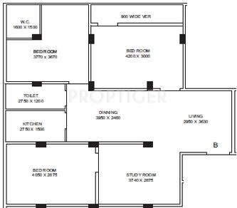 SJC Prithibi Enclave (3BHK+3T (1,362 sq ft) 1362 sq ft) SJC Prithibi Enclave (3BHK+3T (1,362 sq ft) 1362 sq ft)