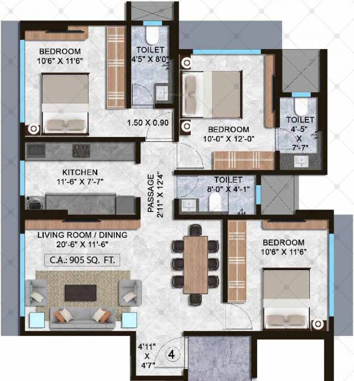 lashkaria solitaire Floor Plan Floor Plan