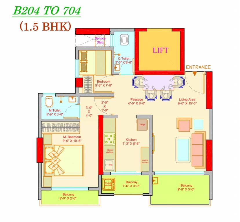 dange crown b wing Floor Plan Floor Plan