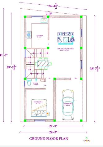  pesil garden villas Floor Plan Ground Floor Plan