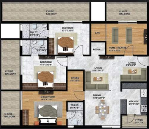  aranya kalanjali Floor Plan Floor Plan