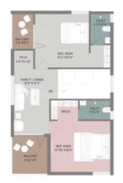  pioneer life villas Floor Plan First Floor Plan