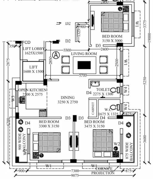  tirupati-apartment Floor Plan Floor Plan