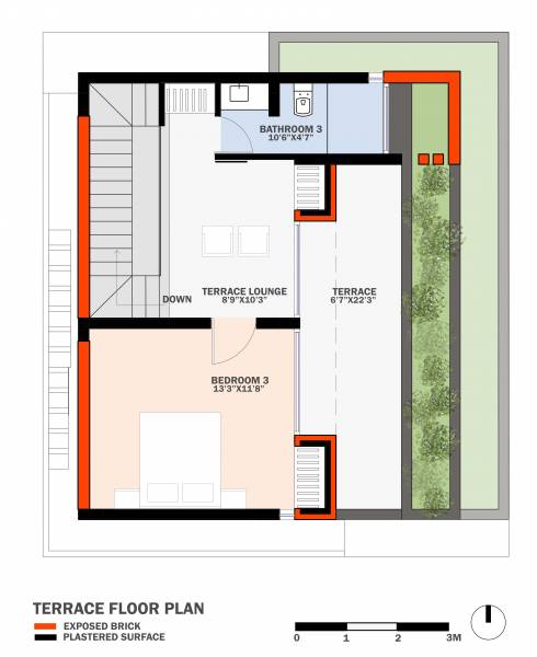  e-villas Floor Plan Terrace Floor Plan