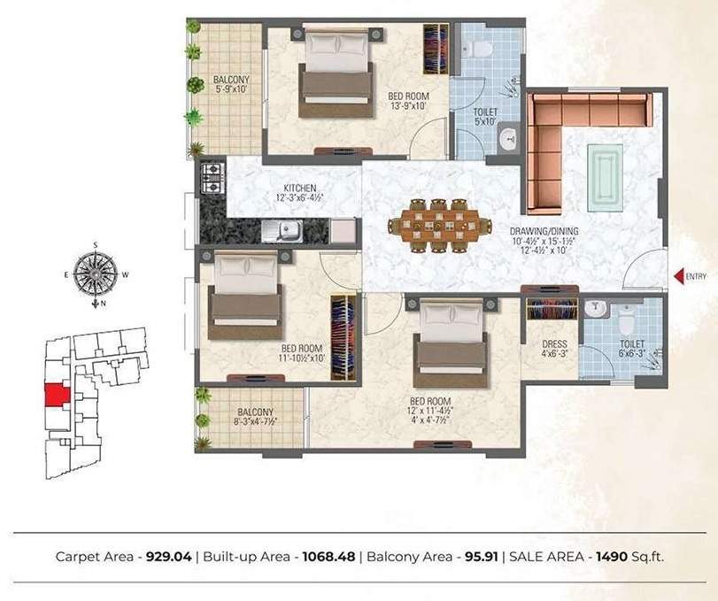  sky elite Floor Plan Floor Plan