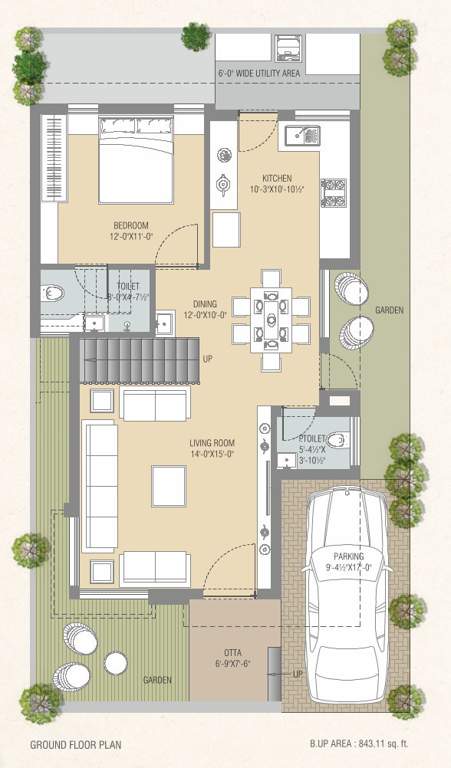  valencia ii Floor Plan Ground Floor Plan