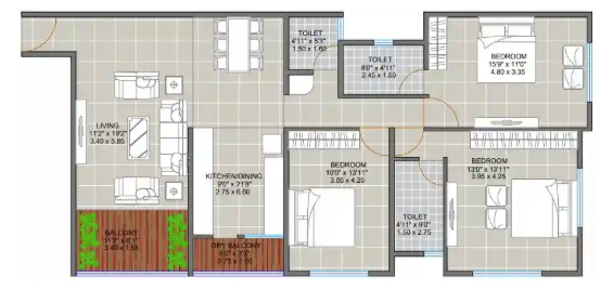 Floor Plan ganga lahari chsl Floor Plan Floor Plan