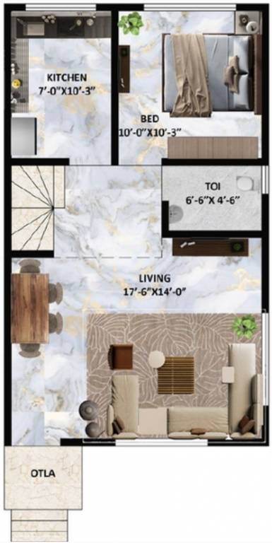  highness homes Floor Plan Ground Floor Plan