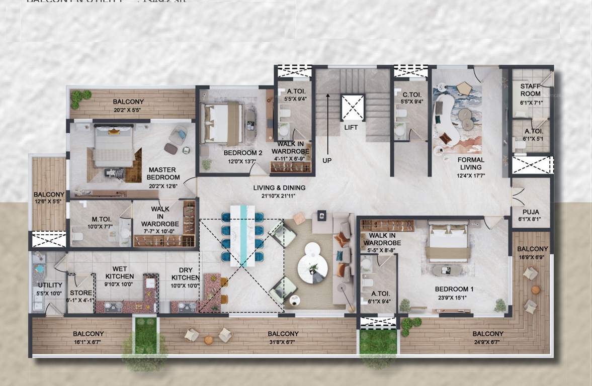  rainbow waters Floor Plan Lower Level Duplex Plan