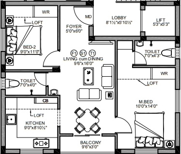  serene-block-1 Floor Plan Floor Plan