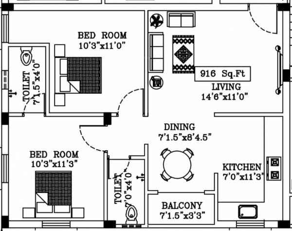  venkateswara-flats Floor Plan Floor Plan
