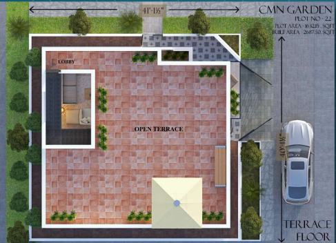 Terrace Floor Plan cmn garden Floor Plan Terrace Floor Plan