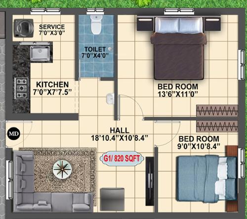 sri-sai-sarvesh-apartment Floor Plan Floor Plan