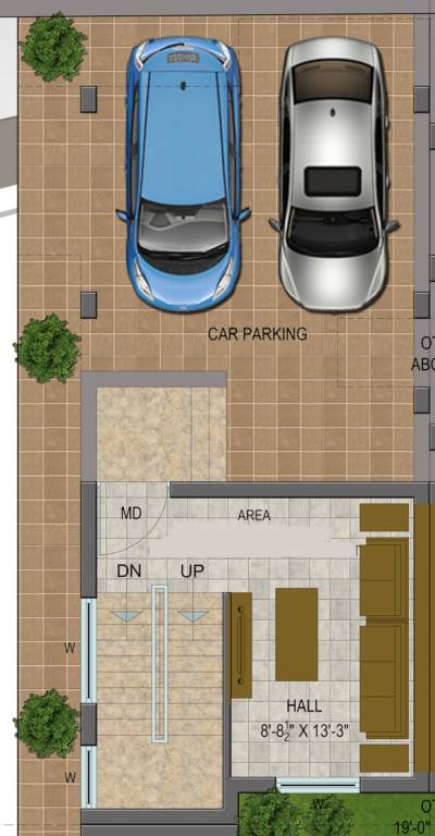  clover villa Floor Plan Ground Floor Plan