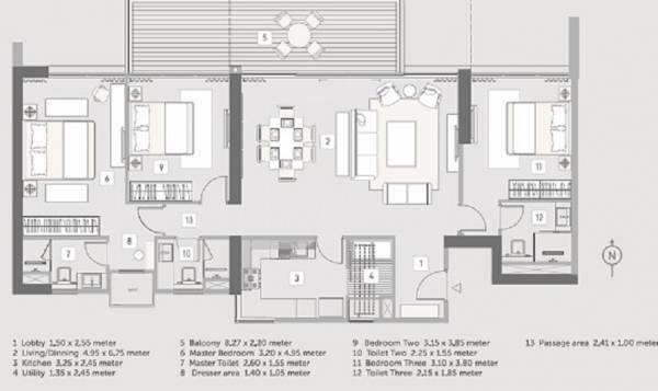  the-balmoral-riverside-tower-a-phase-iv Floor Plan Floor Plan