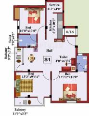 Sri Durga Vijaya Apartments (3BHK+2T (1,127 sq ft) 1127 sq ft) Sri Durga Vijaya Apartments (3BHK+2T (1,127 sq ft) 1127 sq ft)