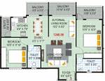 Vandana Sarovar (2BHK+2T (1,240 sq ft) 1240 sq ft)