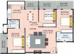 Vandana Sarovar (3BHK+2T (1,575 sq ft) 1575 sq ft)
