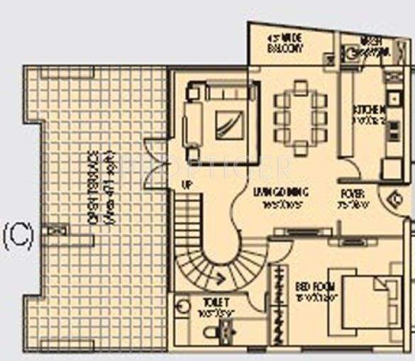 MCK Astitva (3BHK+3T (2,525 sq ft) + Study Room 2525 sq ft)