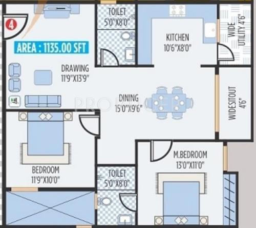Lakasa Sri Saila Elite (2BHK+2T (1,135 sq ft) 1135 sq ft) Lakasa Sri Saila Elite (2BHK+2T (1,135 sq ft) 1135 sq ft)