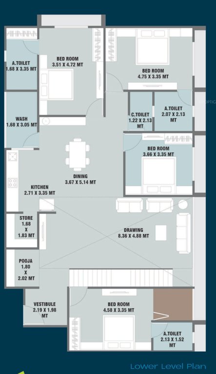  imperia Floor Plan Lower Level Duplex Plan