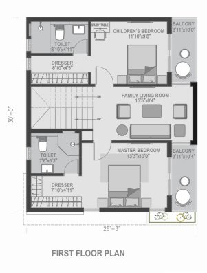  urbando kosmos solaris villa Floor Plan First Floor Plan