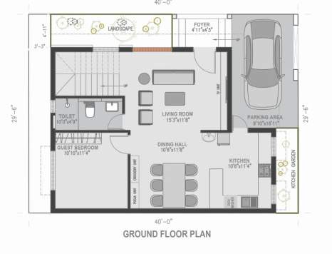  urbando kosmos solaris villa Floor Plan Ground Floor Plan