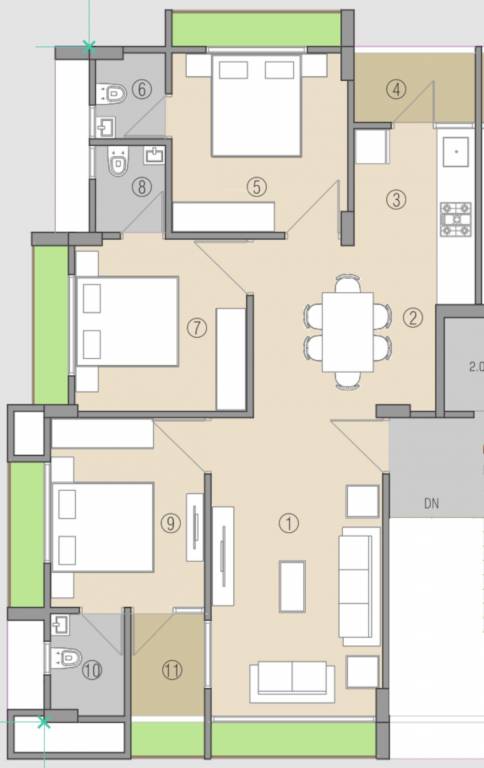  jaimini appartment Floor Plan Floor Plan
