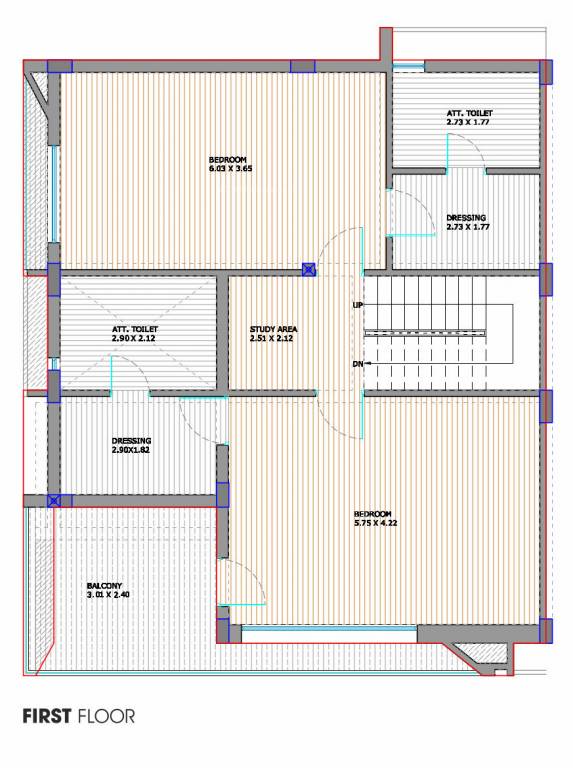  shagun the casa Floor Plan First Floor Plan