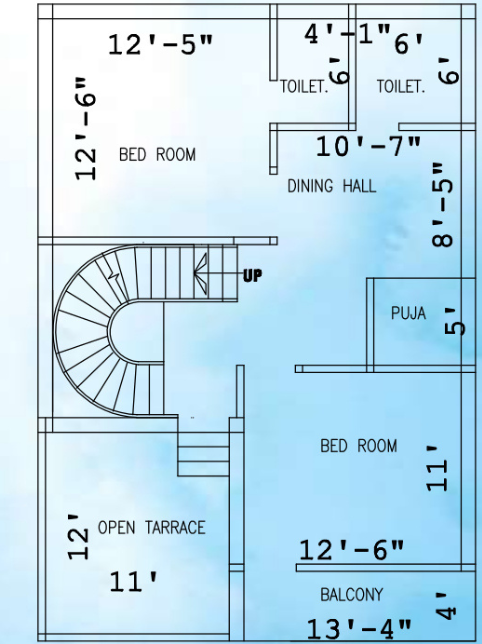  niketan-residency Floor Plan Upper Ground Floor Plan