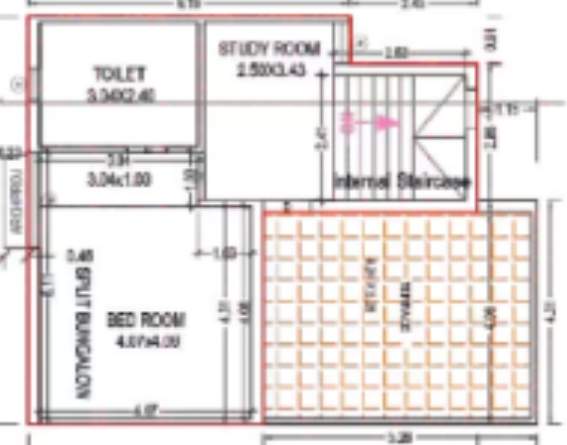  bunglows Floor Plan Second Floor Plan